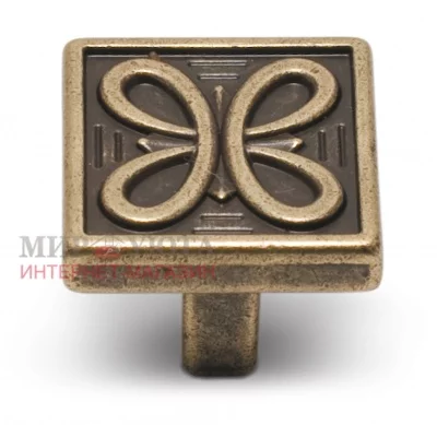Ручка-кнопка 16мм бронза состаренная: 2040.16.23