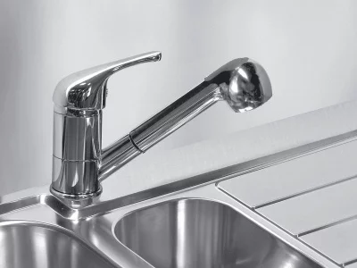 Смеситель Alveus Mura-PS, выдвижной шланг, душ, хром Смеситель Alveus Mura-PS, выдвижной шланг, душ, хром