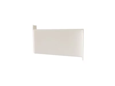 Накладка декоративная для навеса шкафа 806000100SX, белая, левая