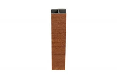 1856 Стык для цоколя ПВХ, L=4000, вишня стандартная