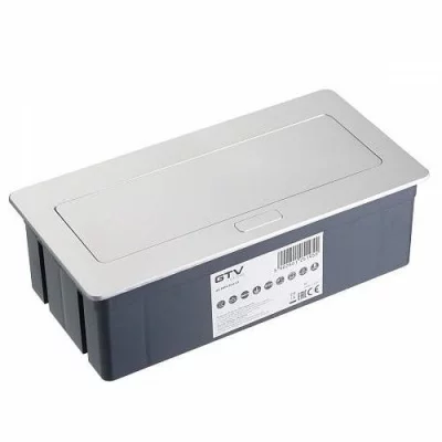 GTV: Удлинитель настольный SOFT 3 розетки AE-PBSC3GU-53 (French), серый, с проводом 1,5 метра: AE-PBSC3GU-53