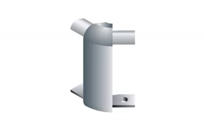 Угол 135" внешний для столешниц Н40, алюминий анодированный