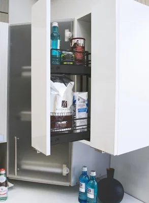 Kessebohmer: Пенал выдвижной «Black Roger», 2 полки