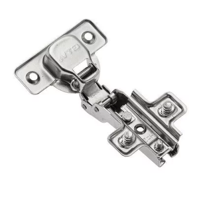 GTV: Петля полунакладная GTV Ø35 с ответной планкой H=2 с евро шурупом, сверление - 45мм вес-60 гр. ZP-BICN082ZE