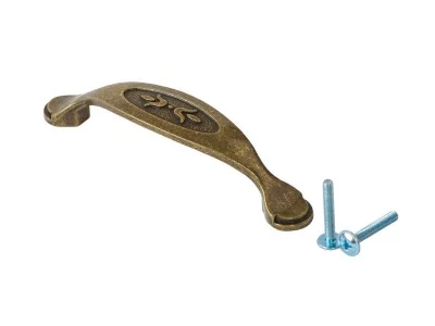 Ручка-скоба 96мм FIRMAX, металл, бронза