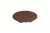Заглушка d.35мм для стяжки червячной, отделка коричневая