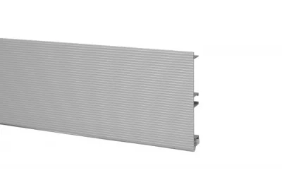 177 Цоколь алюминиевый Н.100, L=4000, рифлёный алюминий