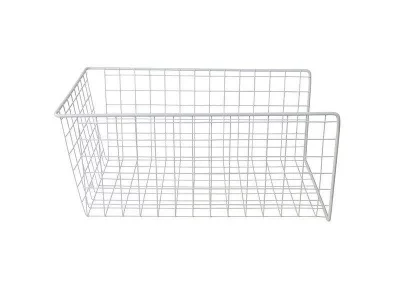 Корзина для белья откидная, ш=340мм, в=525мм, г=230мм, белая FIRMAX