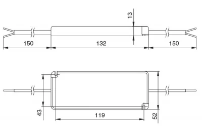 Источник питания 12W, 200-240V/350mA
