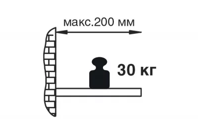 Менсолодержатель "Фламинго", отделка бронза, комплект 2 штуки