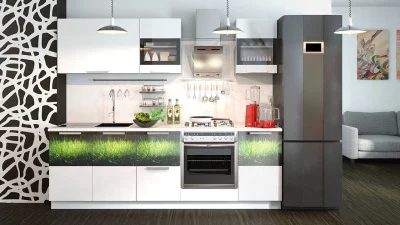 Кухонный гарнитур длиной - 240 см (со шкафом НБ)