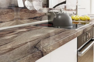 123.AB Столешница R3 3600х600х38,8 Карамелло