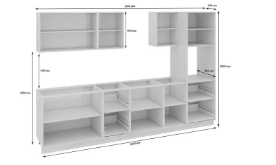 Кухонный гарнитур длиной - 300 см (с пеналом ПБ)
