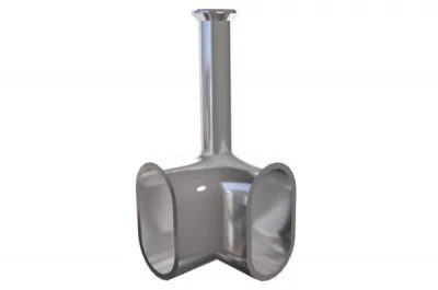 Держатель штанги 15х30 угловой, отделка никель