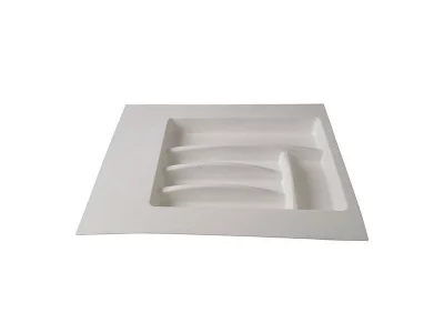 Лоток для столовых приборов Firmax, база 400-450мм, белый