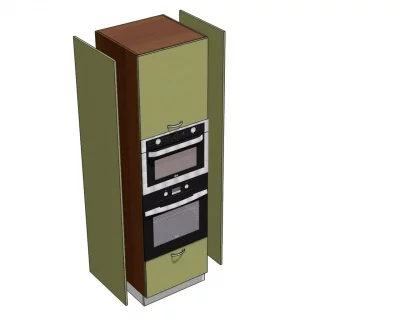 Установка декоративной панели на колонку