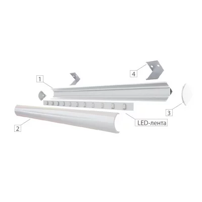 Light Solution: LL306A.200AA Профиль накладной 2000 мм