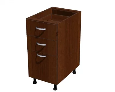 Корпус напольной тумбы для кухни, 3 ящика 400*560*720 Корпус напольной тумбы для кухни, 3 ящика 400*560*720