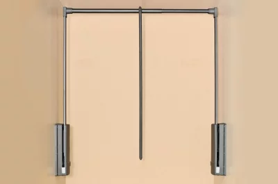 Лифт для одежды, отделка коричневая