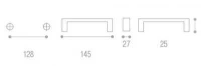 Giusti: Ручка металлическая классическая - WMN.721.128.00E8