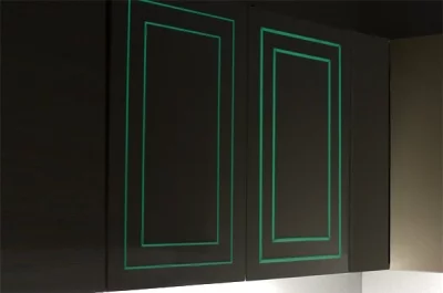 Профиль светящийся врезной, L=2500 мм, отделка люминофор