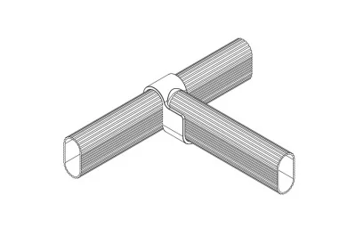 Держатель штанги 15х30 угловой, цвет серый