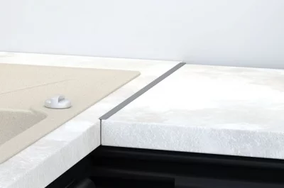 Профиль стыковочный R3 90&quot; для столешницы Н.40, алюминий