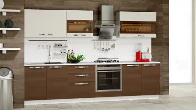 Кухонный гарнитур длиной - 300 см (со шкафом НБ)