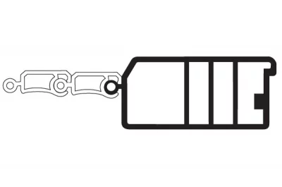 Профиль под установку ручки, цвет Серый, L=2.28м