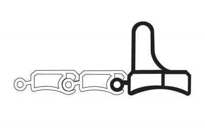 Профиль-ручка, цвет Бук, L=2.50м