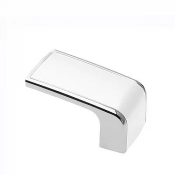 GTV: Ручка мебельная MONZA C=16 мм, хром/белая UZ-MONZA16-10