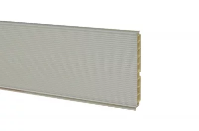 0100 Цоколь ПВХ H.120, L=4000, под рифлёный алюминий NEW