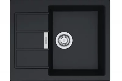 Мойка Sirius SID 611-62/44, цвет оникс, выпуск 3,5", вентиль-автомат, скрытый перелив, сифон в комплекте Мойка Sirius SID 611-62/44, цвет оникс, выпуск 3,5", вентиль-автомат, скрытый перелив, сифон в комплекте