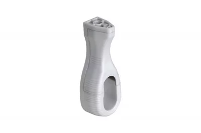 Держатель штанги 15х30 с фиксатором, цвет под алюминий