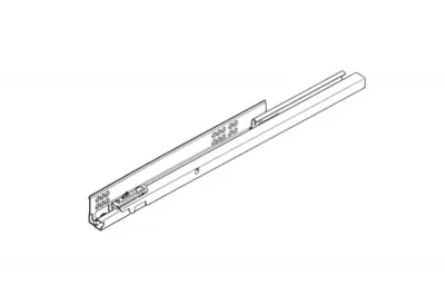 Направляющая Тандем L=500мм полного выдвижения с доводчиком, левая