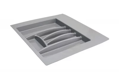 Ёмкость в базу 600 для столовых приборов, пластик серый