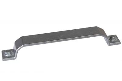 Ручка-скоба 160мм, отделка олово винтаж