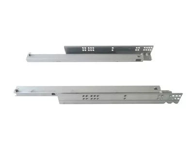 Направляющие скрытого монтажа Firmax (полного выдвижения) L=350мм, для ЛДСП 16 мм с доводчиком, (2 направляющие + 2 крепления)