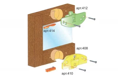Terno 6 Комплект фурнитуры для 1-й глухой двери Terno 6 Комплект фурнитуры для 1-й глухой двери