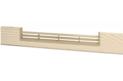 2453 Решётка вентиляционная для цоколя ПВХ H.100, L=600, декапе NEW