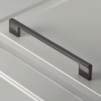 GTV: Ручка мебельная UZ 819 C=96, хром черный UZ-819096-12