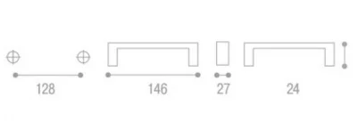 Giusti: Ручка металлическая классическая - WMN.637.128.00GP