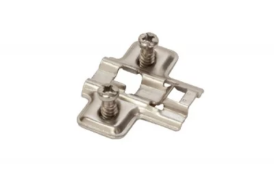 Ответная планка Н0 с евровинтом, Clip-on, отделка никель