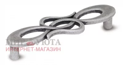 Ручка-скоба 96мм серебро состаренное: 1021.96.09