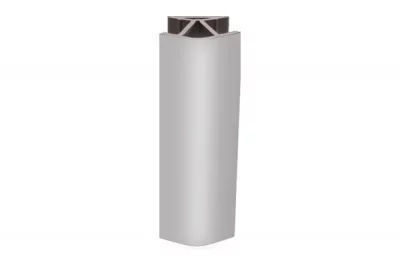 0400 Угол 135&quot; для цоколя ПВХ, L=4000, под гладкий алюминий