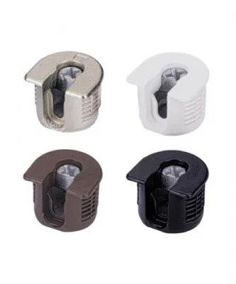 Hettich: 9117656: Стяжка эксцентриковая VB 35, для полок 16 мм, цинковое литье, никелированная