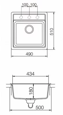 Schock: 700552 Мойка Nemo 50 Cristalite, Цвет: пинк