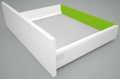 Комплект креплений для задней стенки H.180 из ДСП 16мм, отделка серая