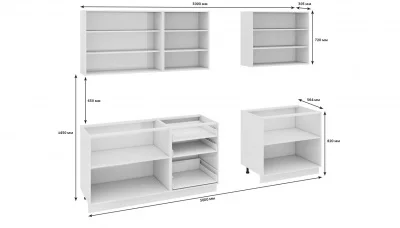 Кухонный гарнитур длиной - 300 см