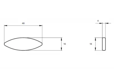 Шкант плоский №0 (за 1000 штук)